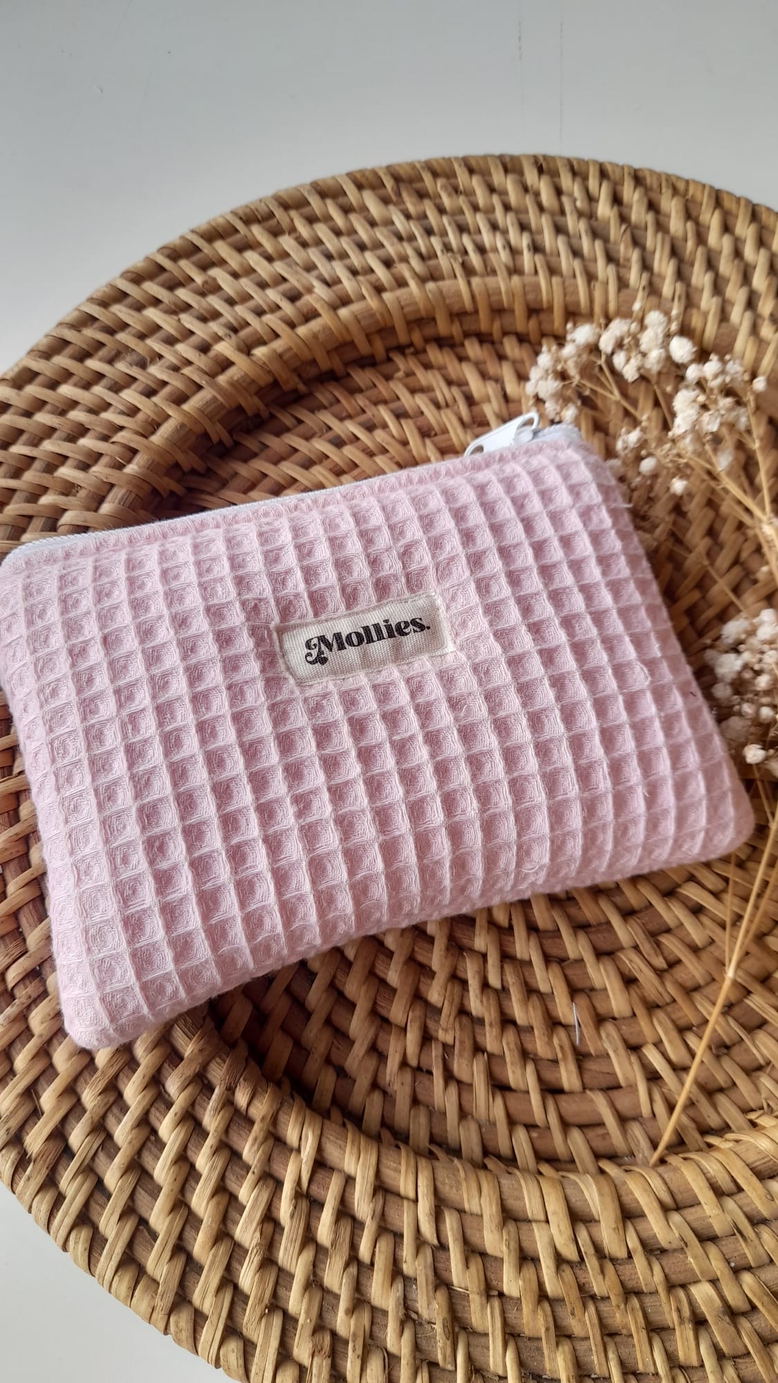 Carterita gofre rosa