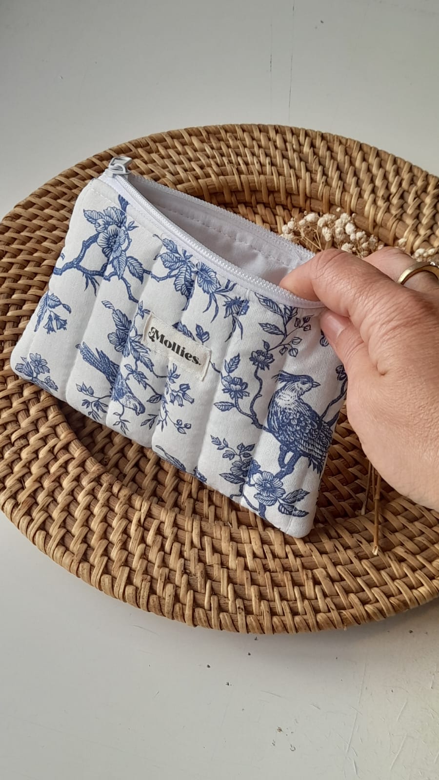Carterita retro azul